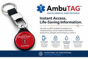 Digital Alert Tap Keychain
