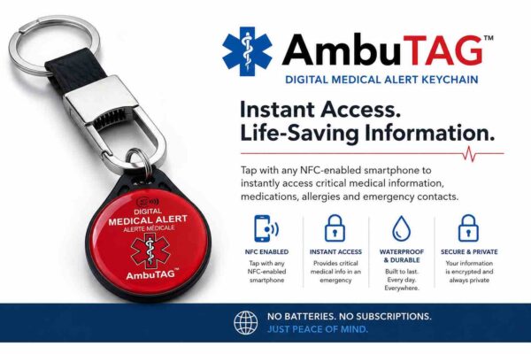 Digital Alert Tap Keychain