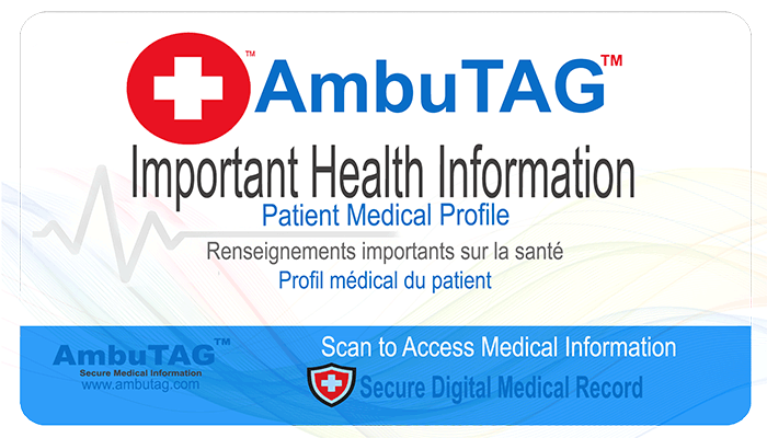Ambutag Medical Profile Card
